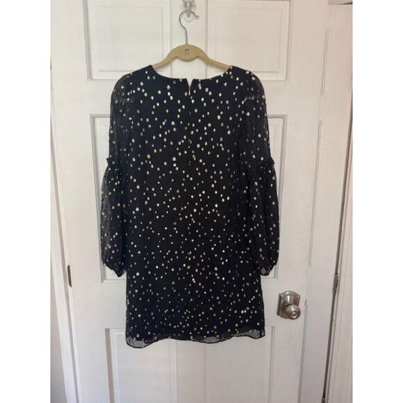 Lilly Pulitzer Cleme Silk Dress, Black/Gold, size 2. - Picture 2 of 8